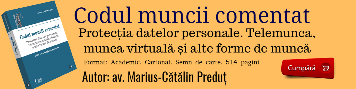 Codul muncii comentat 2019 Avocat Marius-Catalin Predut