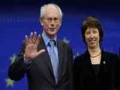 Van Rompuy - presedinte al Consiliului European, Catherine Ashton - ministru de externe al UE 